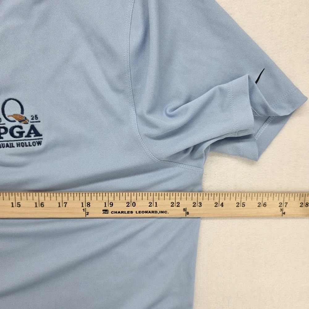 Nike Dri-FIT PGA Quail Hollow 2025 Golf Polo Mens Large Preppy Wicking Shirt EUC
